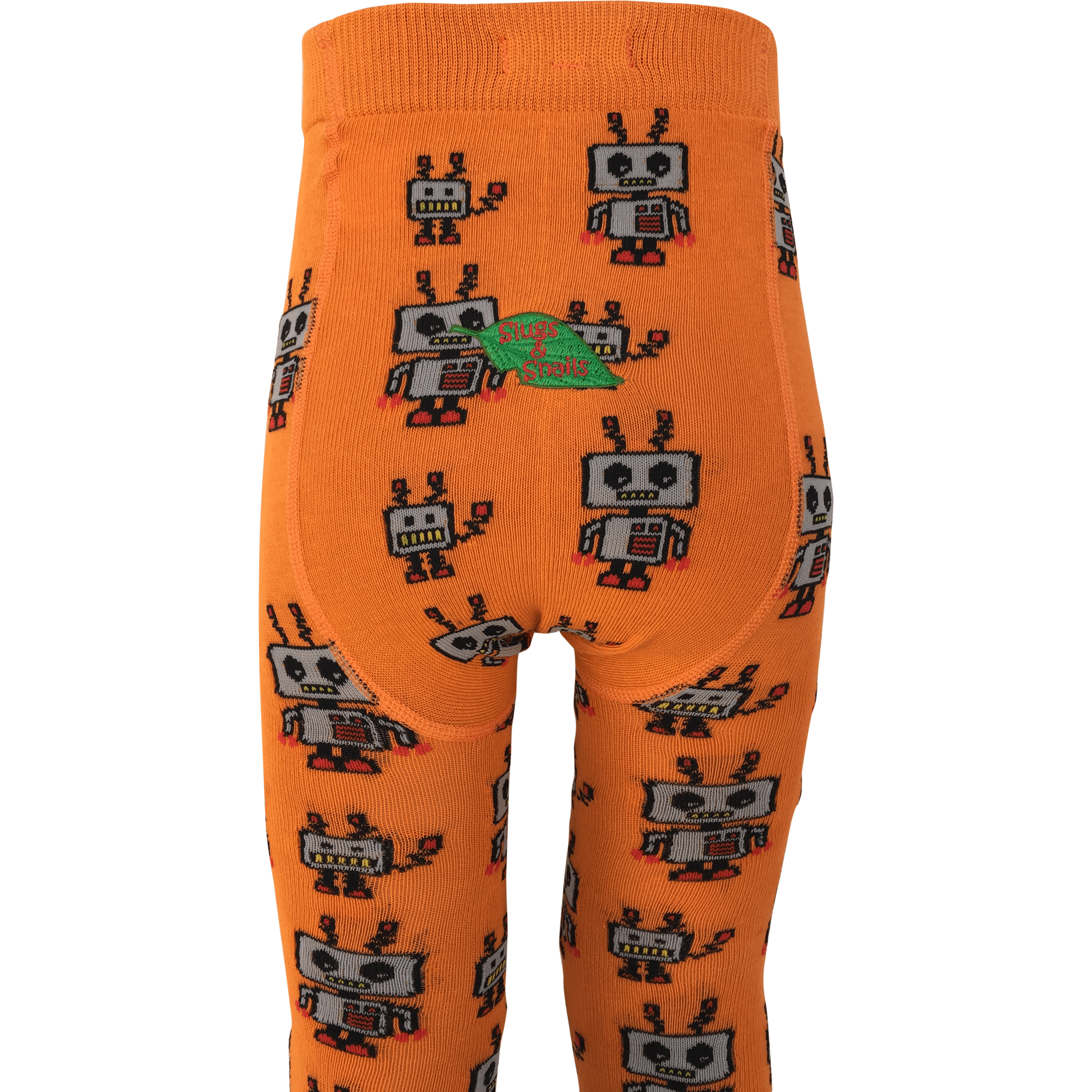 Slugs & Snails Bots collant bimbo cotone bio arancione