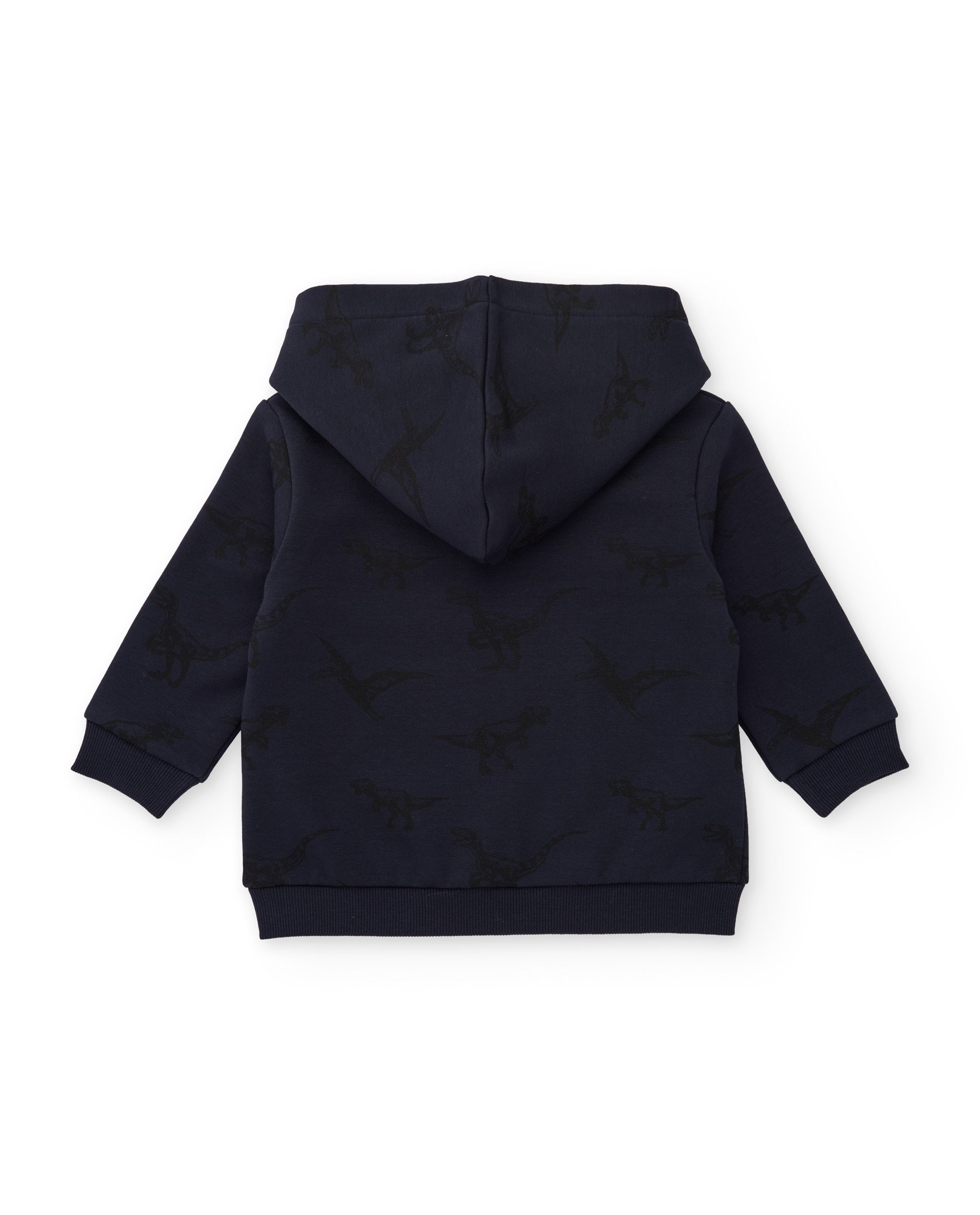 Tuc Tuc felpa bambino cappuccio zip dinosauro blu