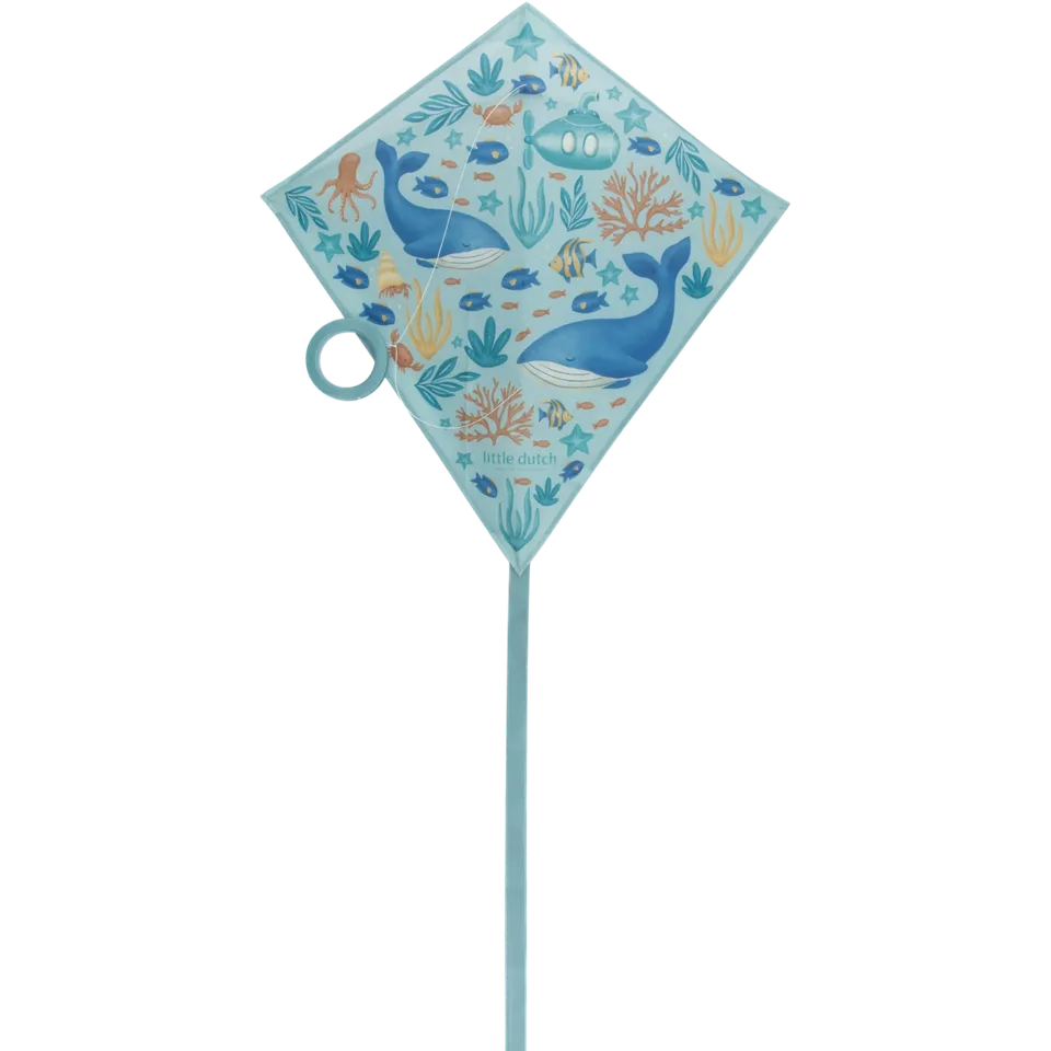 Little Dutch aquilone bambini blu oceano 65x65 animali marini