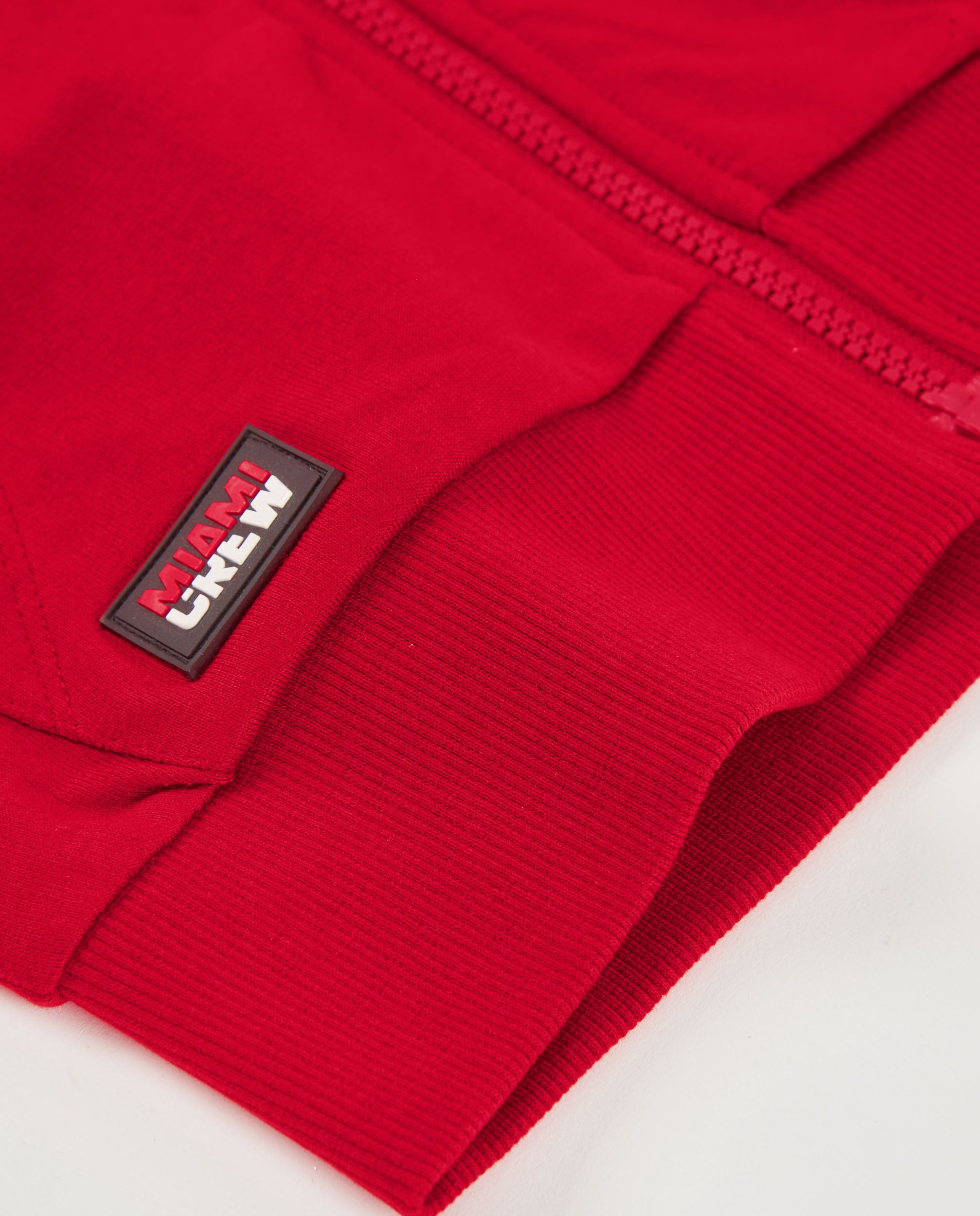 Tuc Tuc felpa bambino con cappuccio rossa con zip