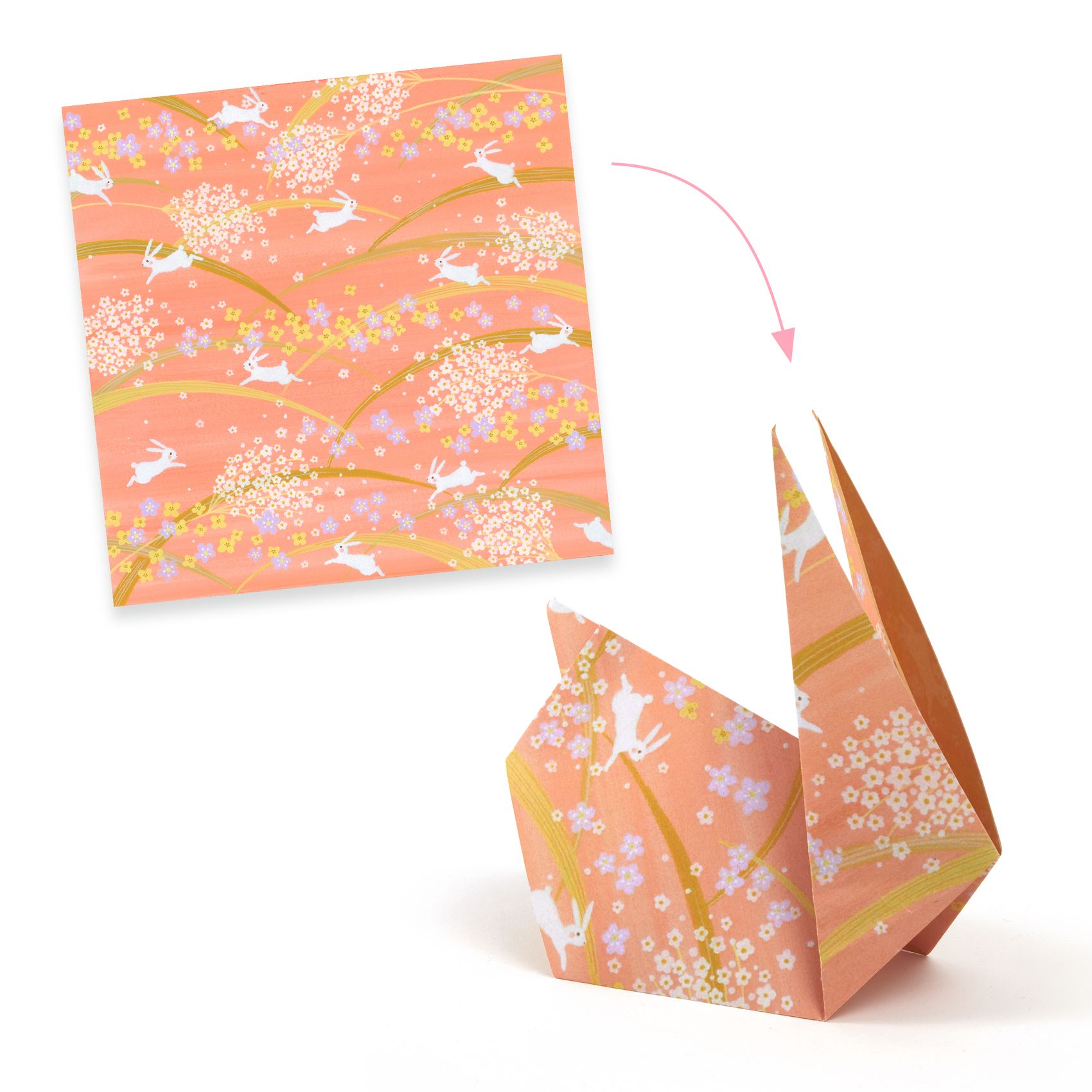 Djeco Haru carta origami 20x20 100 fogli