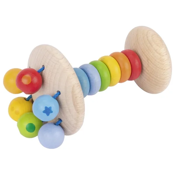Goki Arcobaleno sonaglio legno 10,5 cm neonato