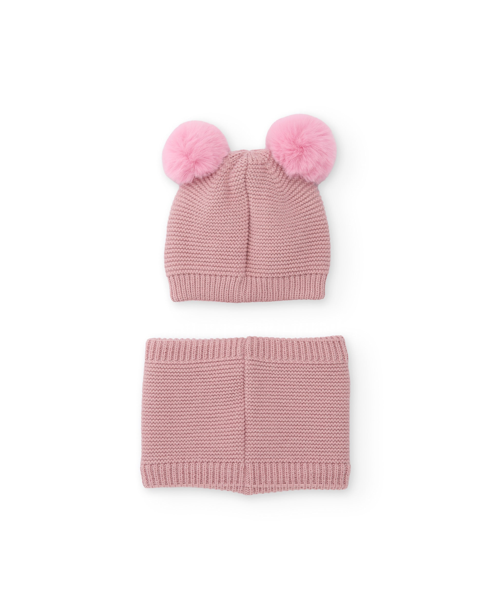 Tuc tuc set cappello scaldacollo bambina rosa maglia
