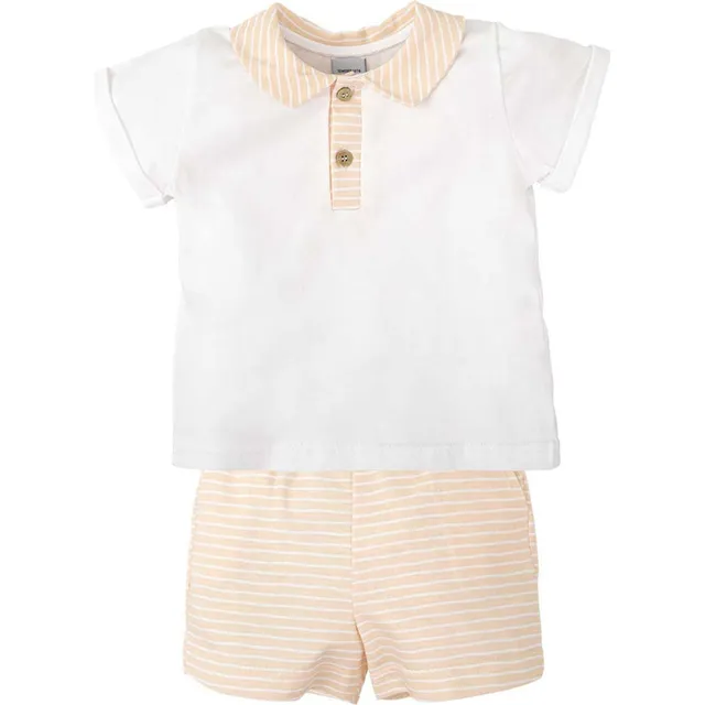 Babidu completino maglietta righe bambino 2 anni cotone