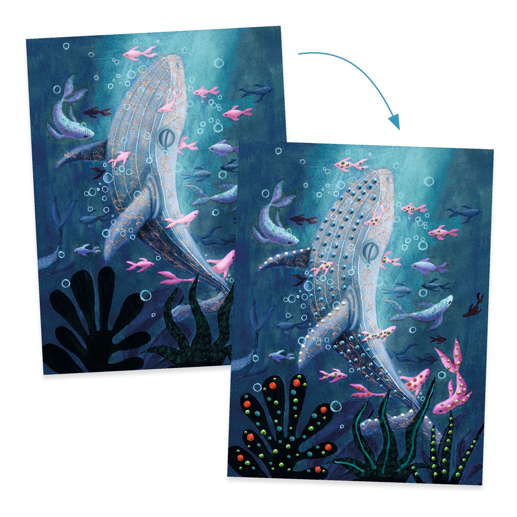 Djeco Peinture Abysses Set Pittura 3D Animali