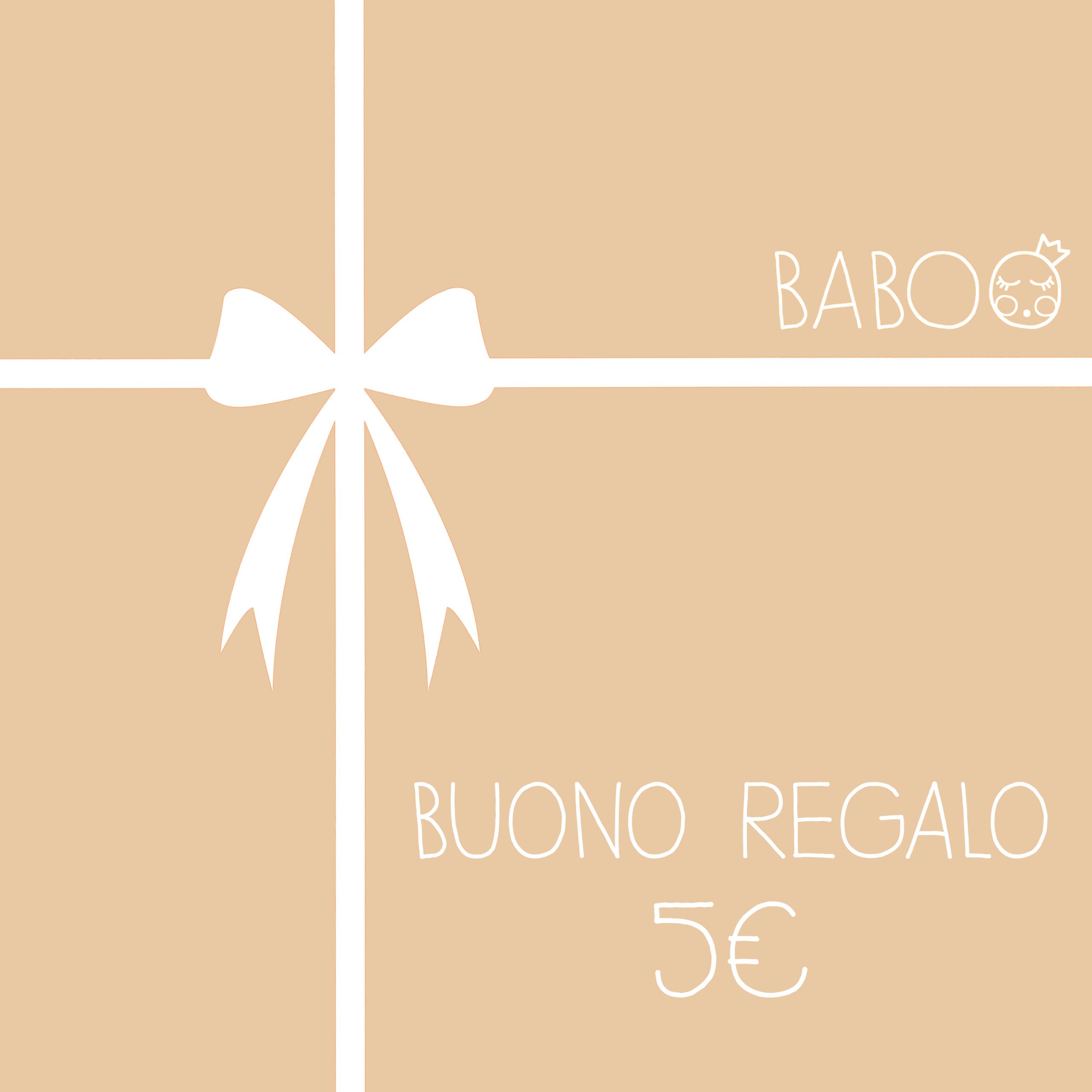 Baboo buono regalo 5 euro lista regalo