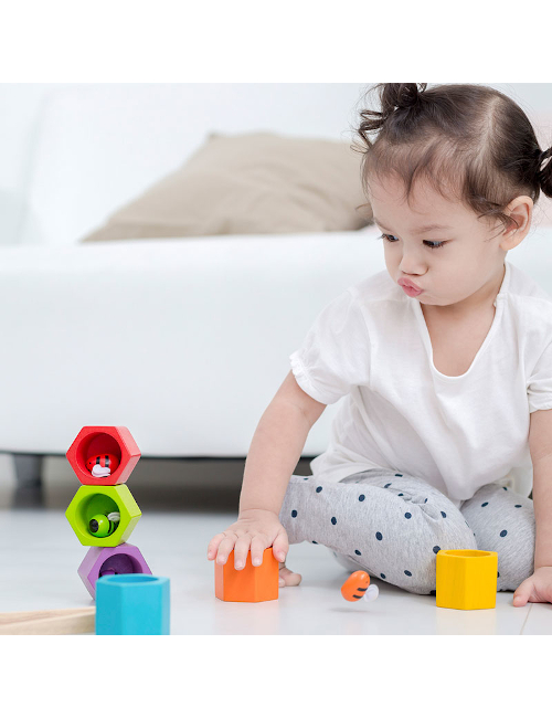 Plan Toys Beehives gioco in legno alveare colori