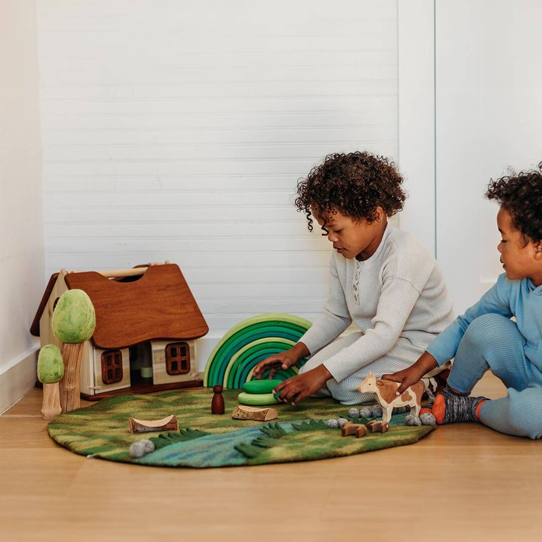 Tara Treasures Spring Playscape tappeto gioco feltro 80 cm
