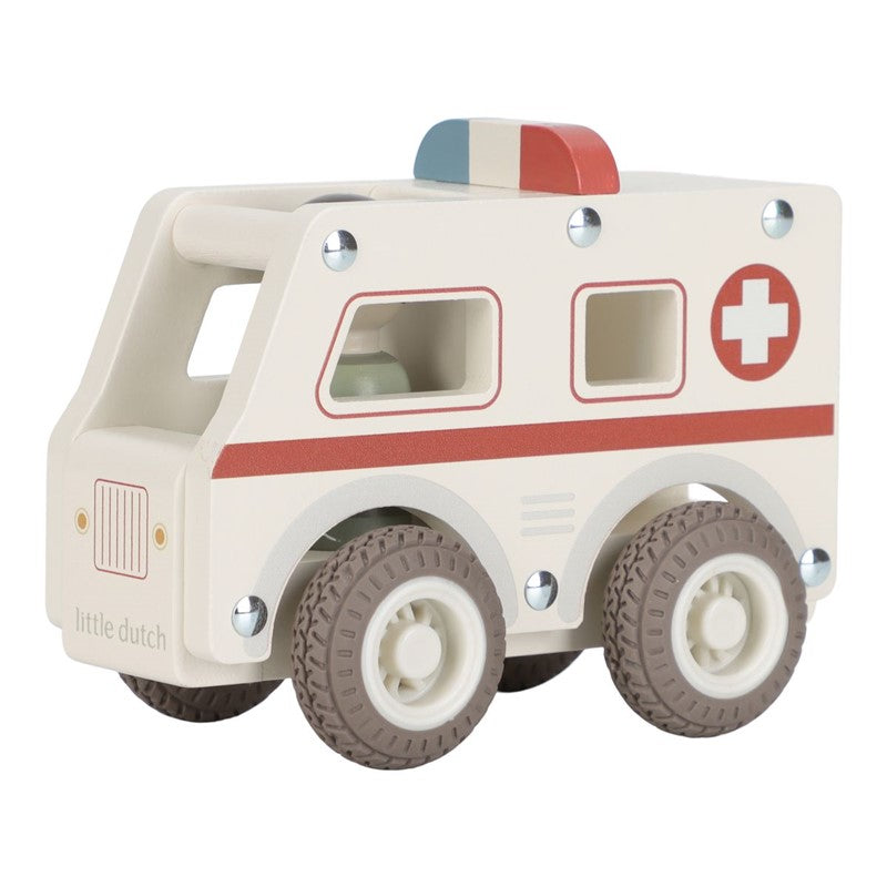 Little Dutch Ambulanza giocattolo legno con infermiera