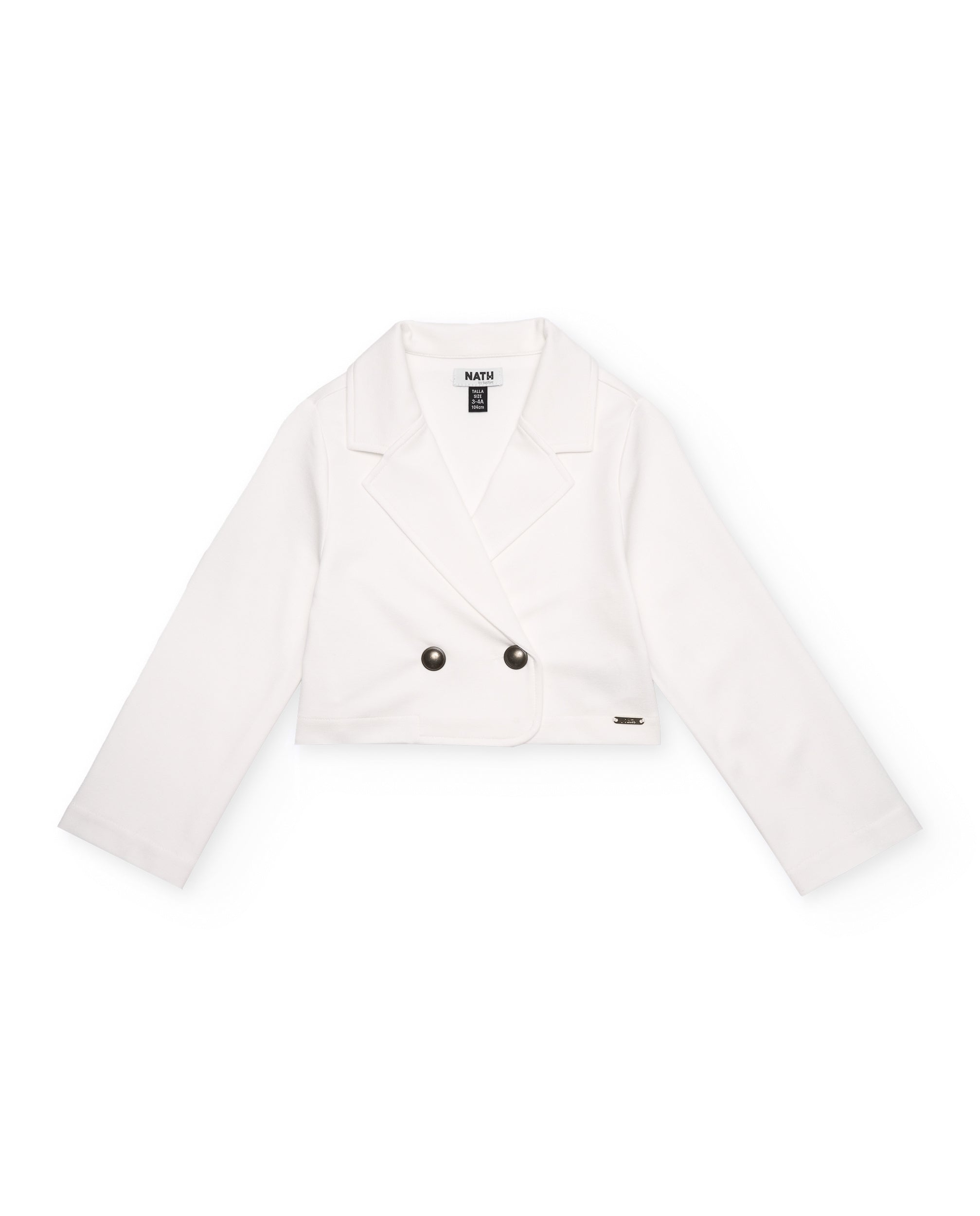 Tuc Tuc blazer bambina bianco bottoni metallo