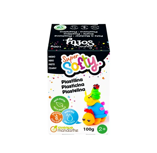 Avenue Mandarine Super Softy plastilina nera 100 g vegetale