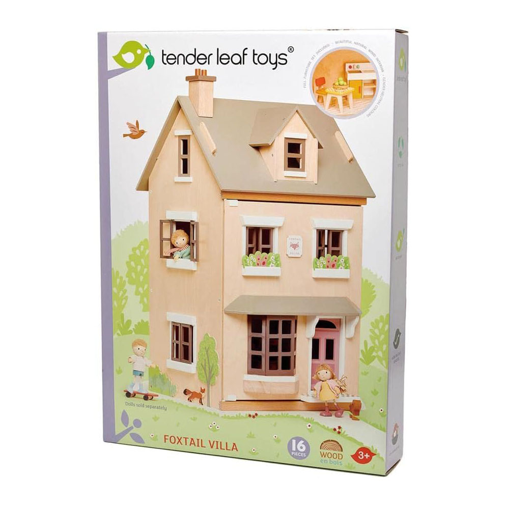 Tender Leaf Foxtail Villa casa bambole legno con arredi