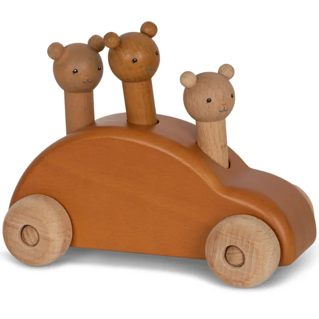 Konges Sløjd Teddy macchinina legno pop-up orsetti