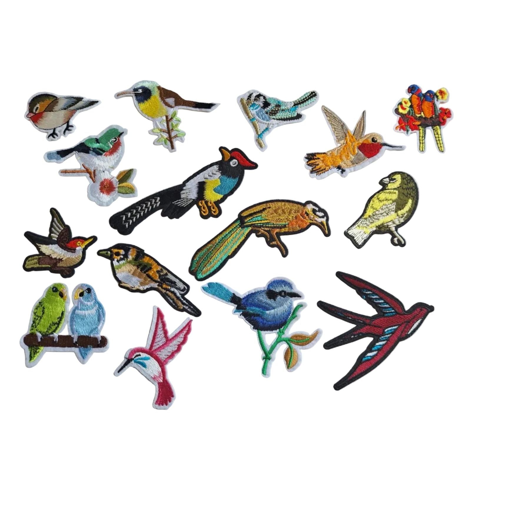 Slugs & Snails Small Birds toppa termoadesiva ricamata