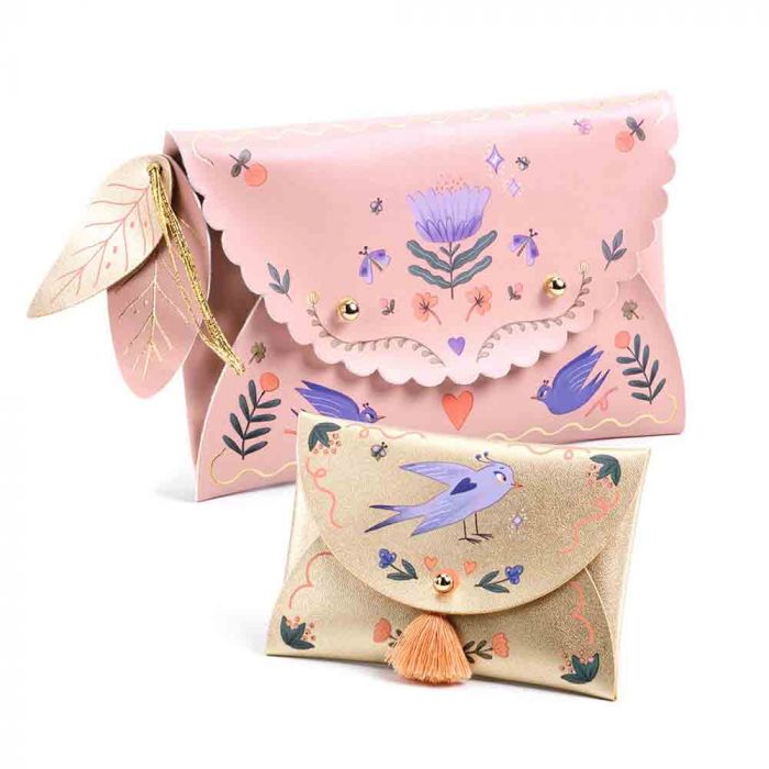 Djeco Do It Yourself Sweet Fashionista kit pochette ecopelle