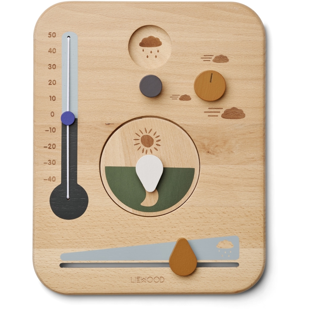 Liewood Piet tavoletta meteo in legno calendario didattico