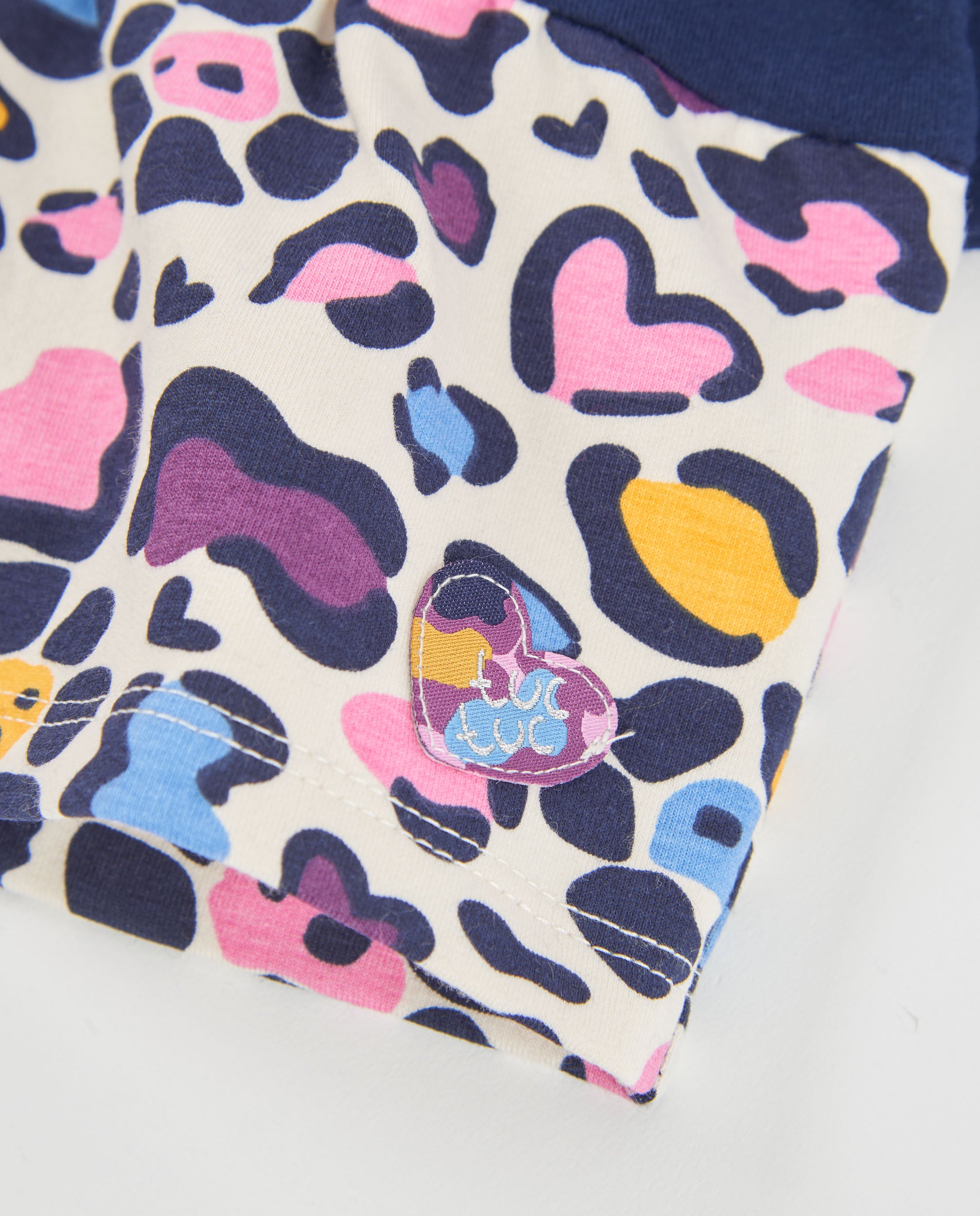 Tuc Tuc vestito bambina blu pile caldo tigre