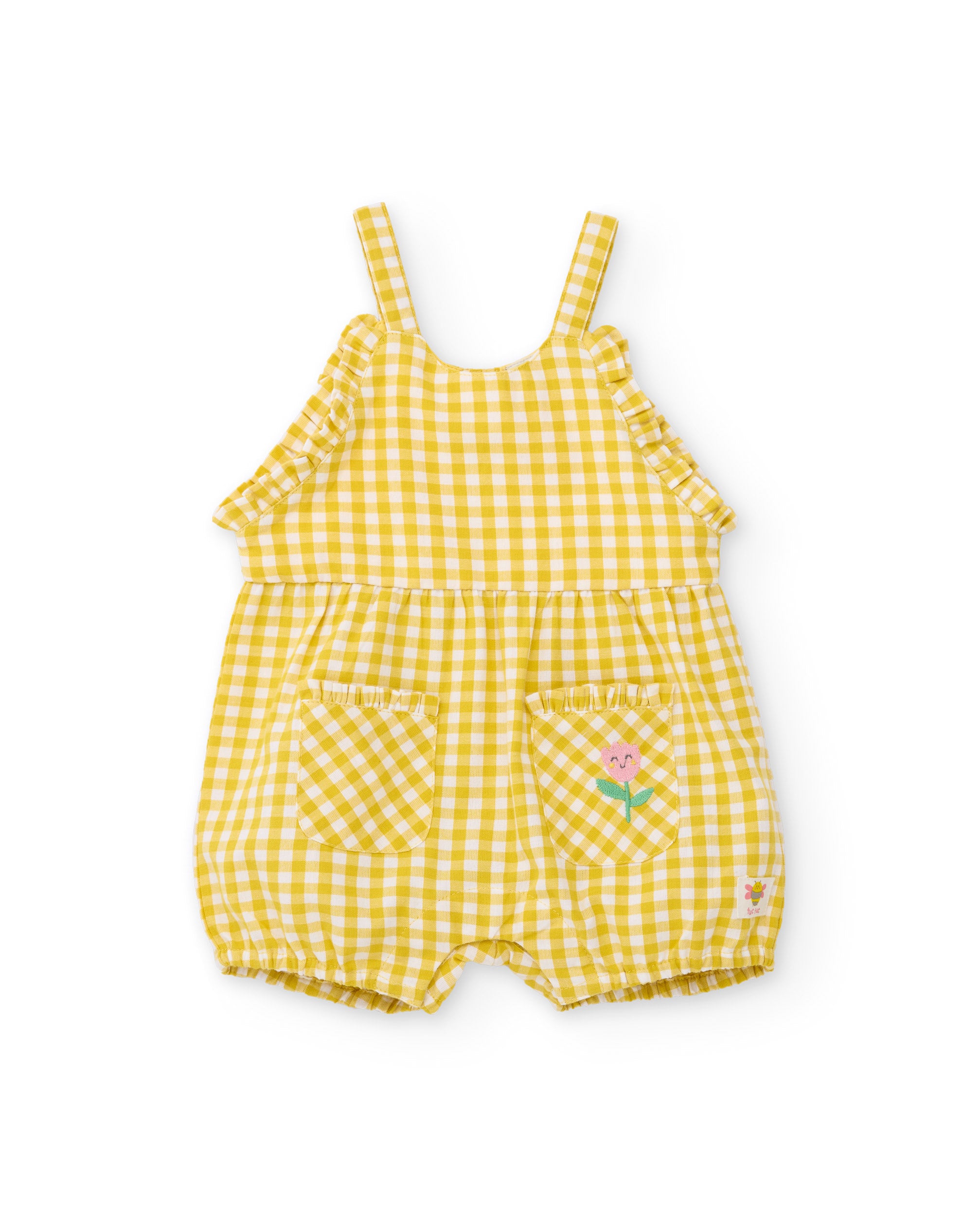 Tuc Tuc completino neonata giallo vichy estivo