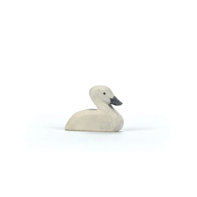 Ostheimer pulcino cigno figura legno massello