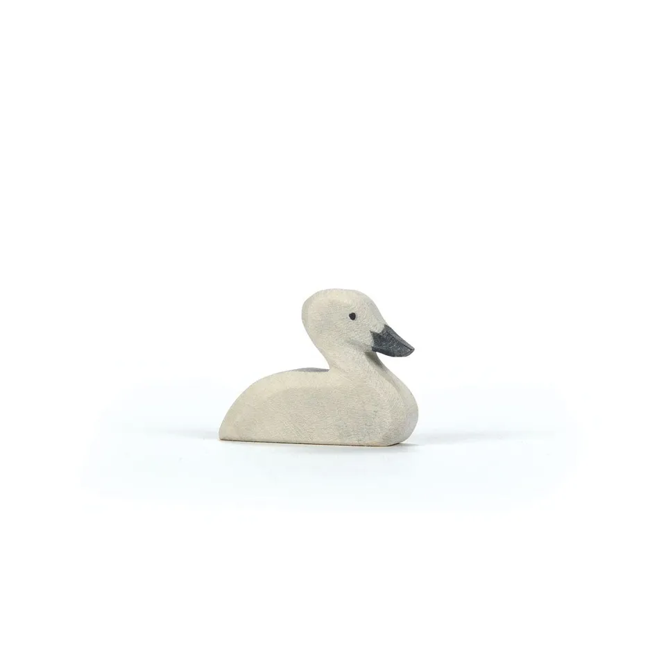 Ostheimer pulcino cigno figura legno massello