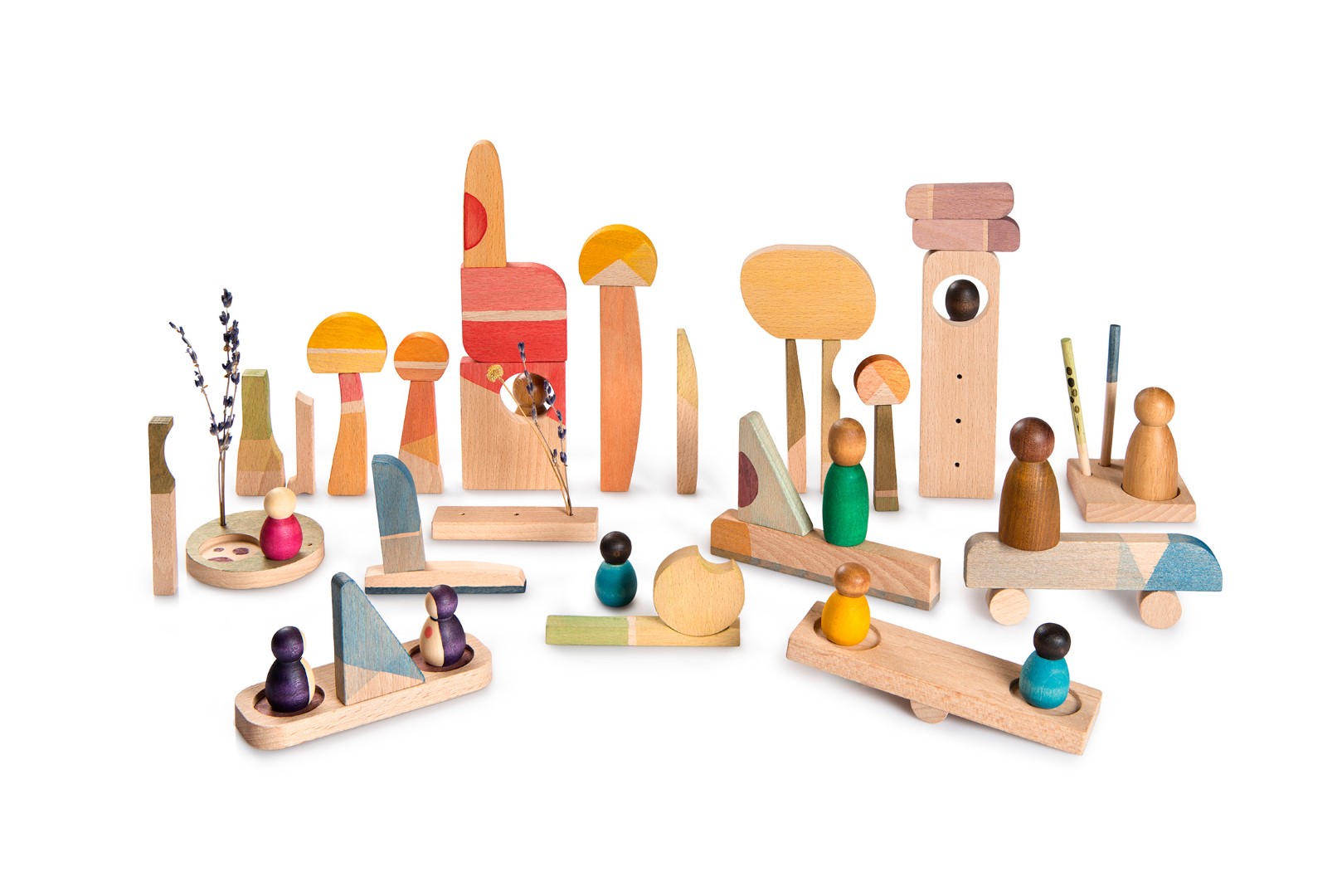 Grapat Happy Place set costruzioni legno 40 pezzi