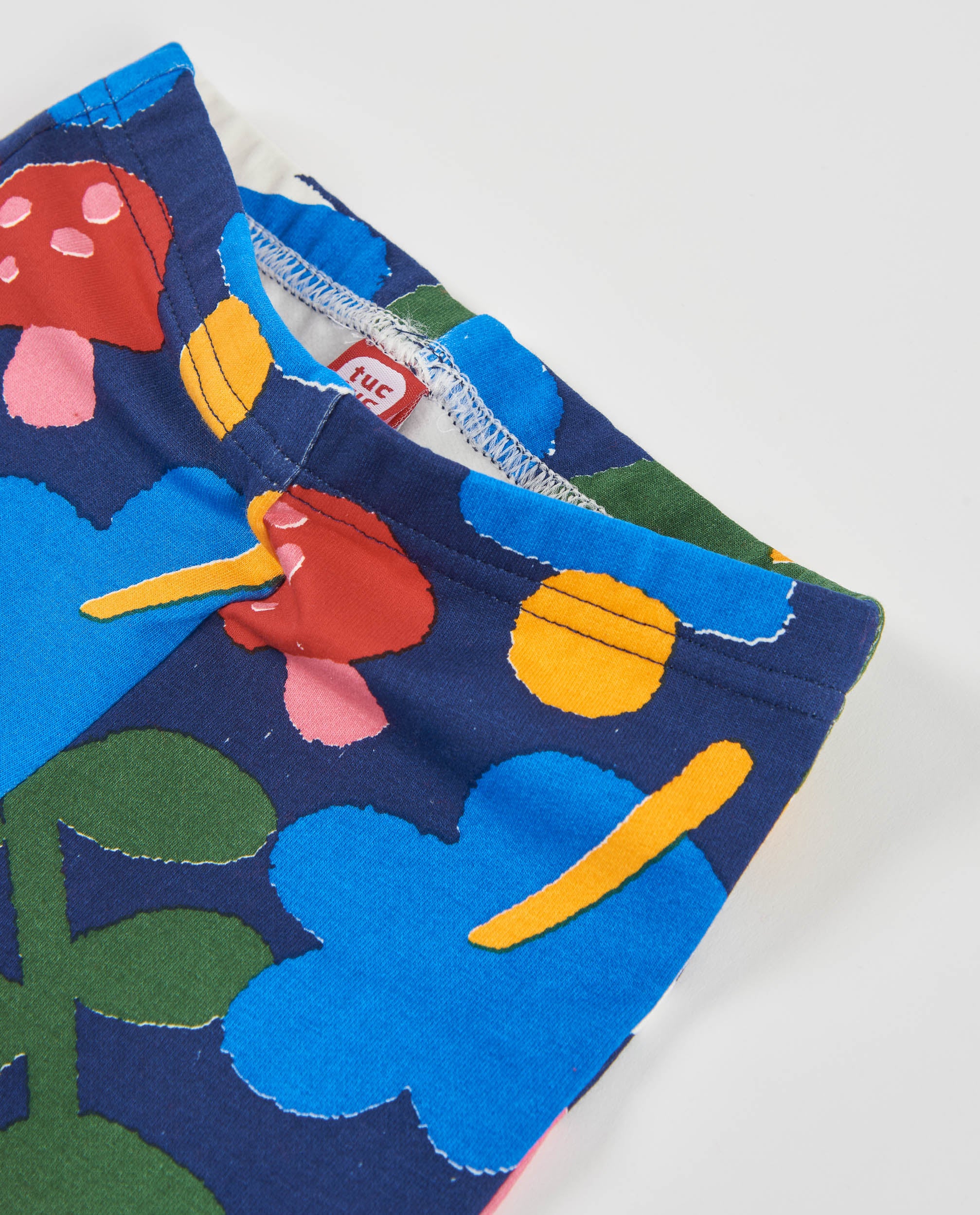 Tuc Tuc leggings bambina felpa floreale blu