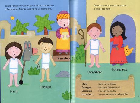 Usborne Piccoli libri con adesivi Il presepe vivente 30 pagine
