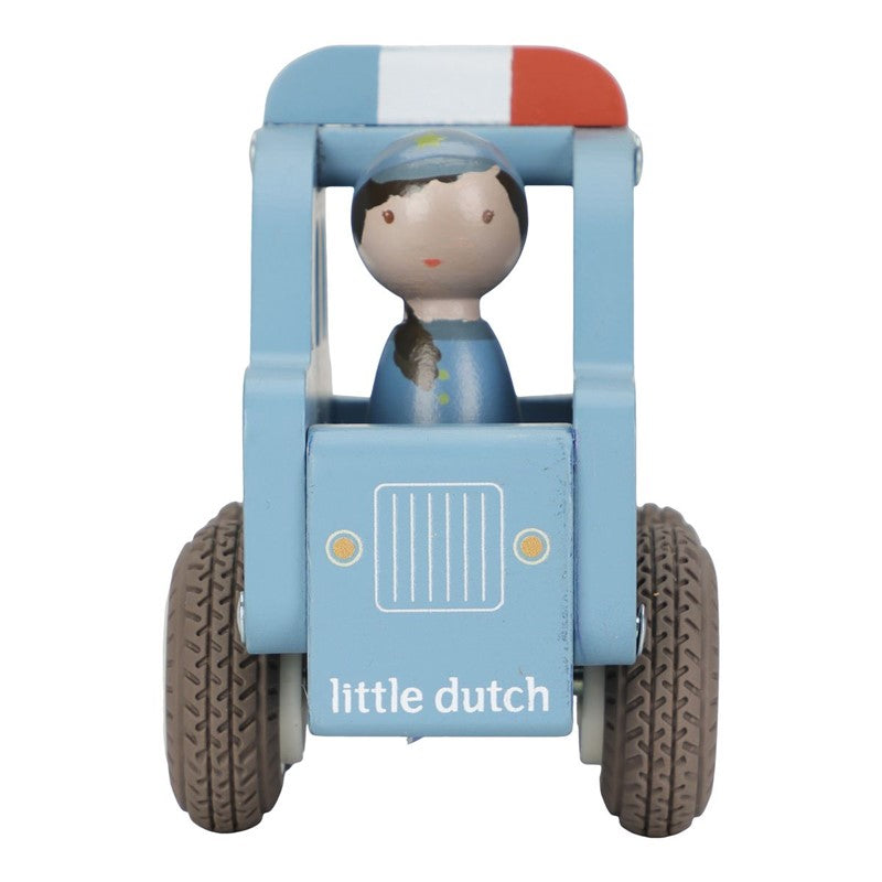 Little Dutch auto polizia in legno con agente