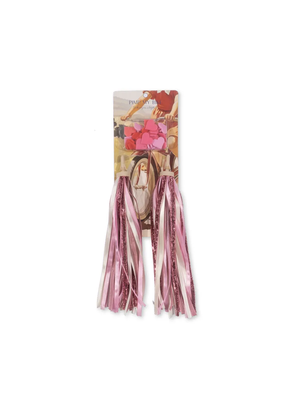 Konges Slojd bici pompon e perline pink