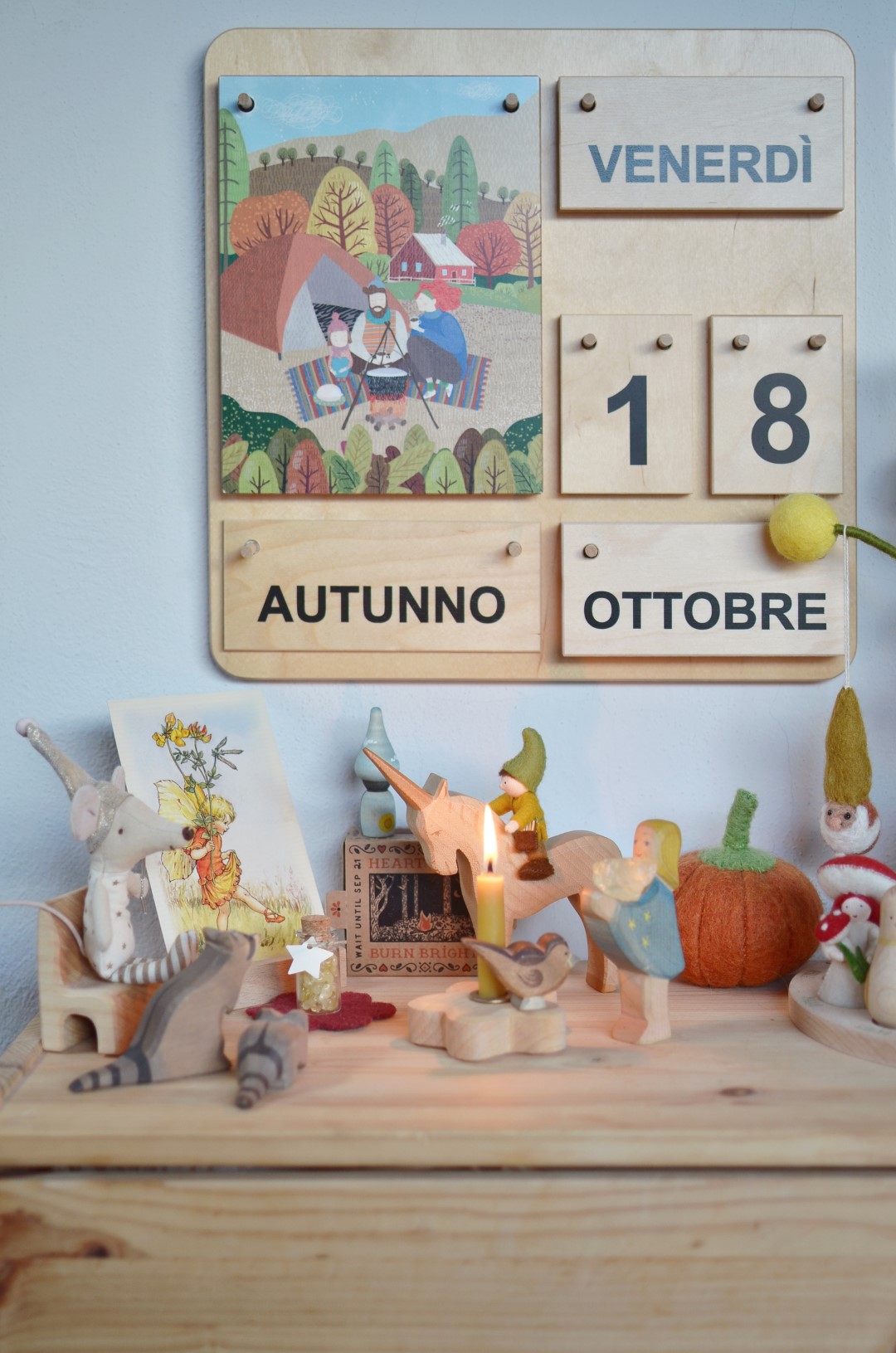 Baboo Kids Karthaus calendario in legno mesi e stagioni