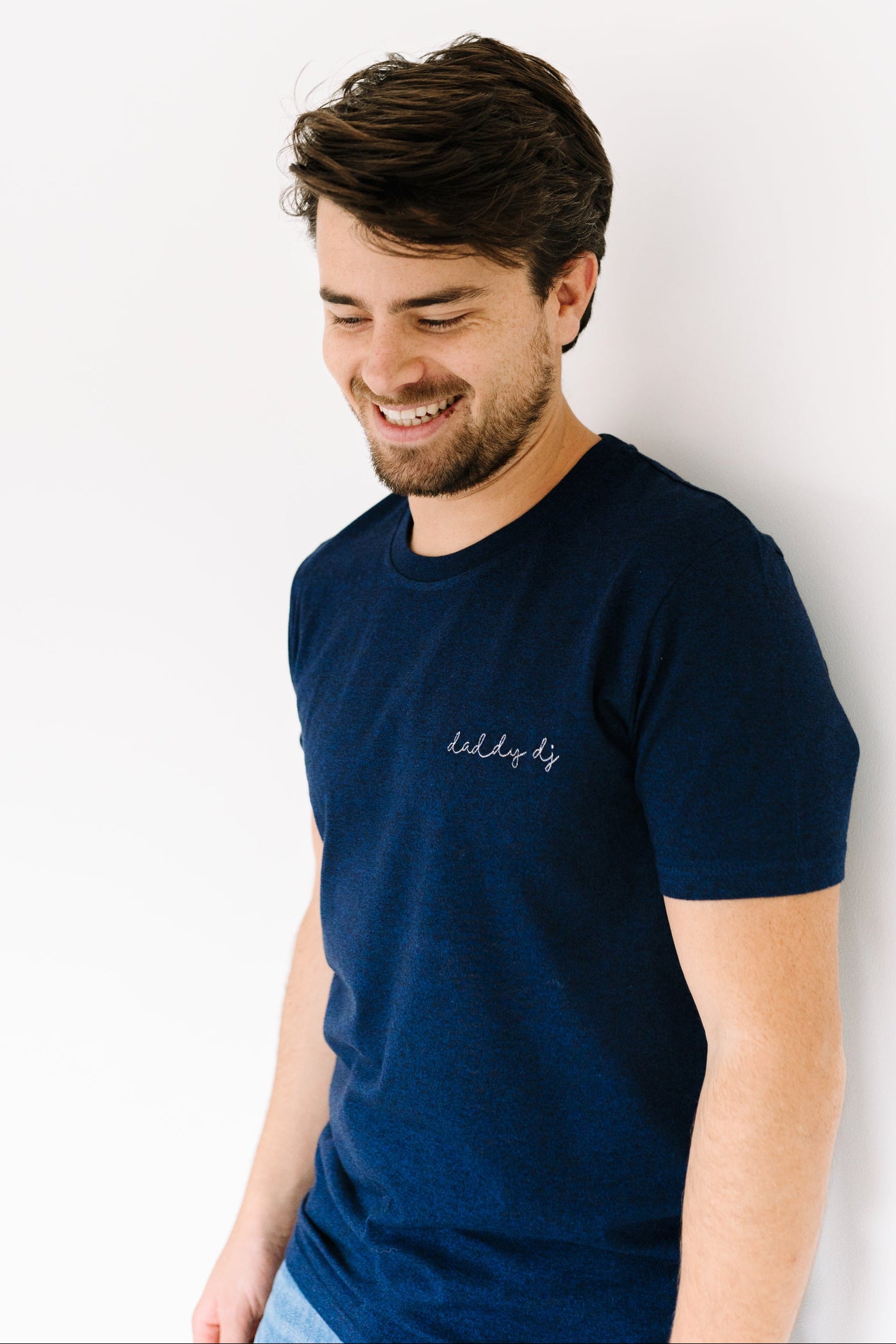 Ella and Rapha Daddy DJ t-shirt uomo blu notte