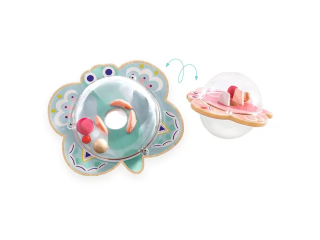 Djeco BabyWizi sonaglio 2-in-1 legno 14 cm da 18 mesi