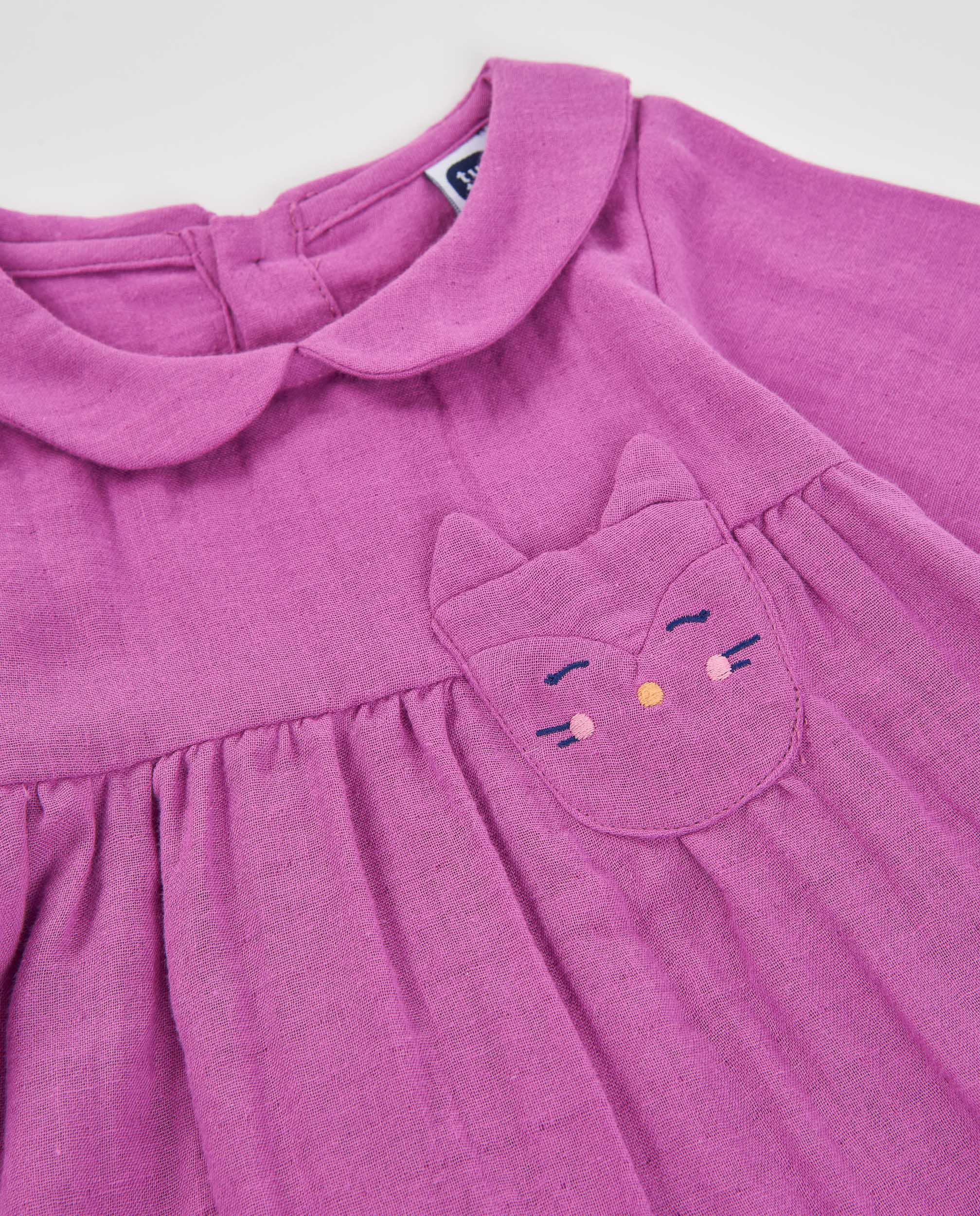 Tuc Tuc Magic Foxy vestito neonata viola ricamo volpe