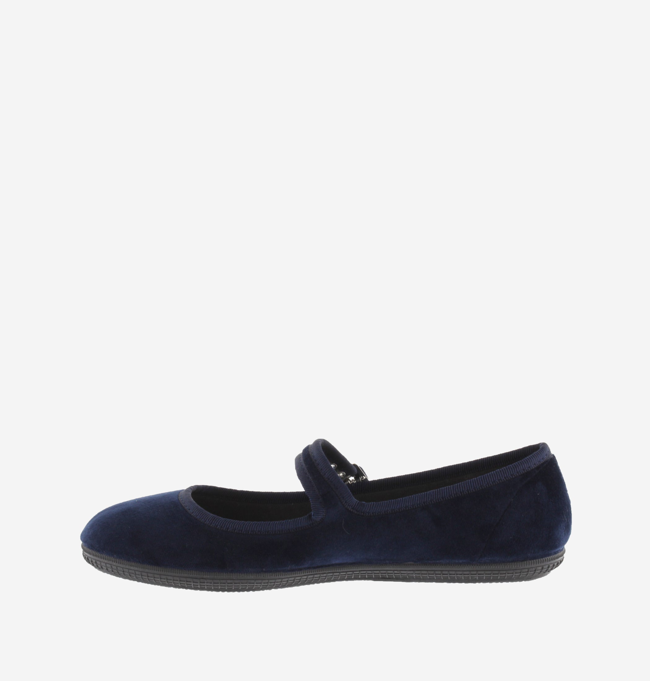 Victoria ballerine velluto bambina blu marino