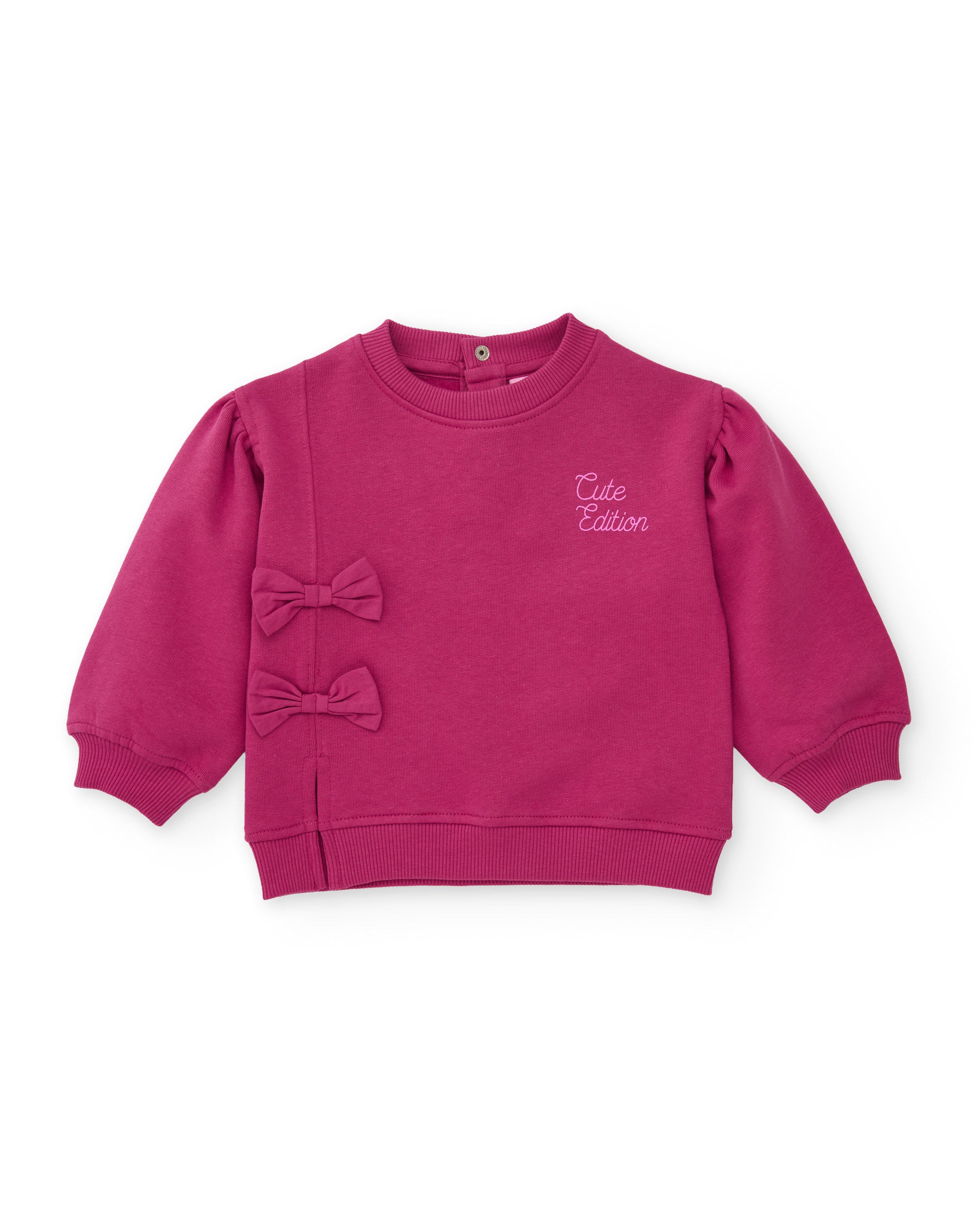 Tuc Tuc Little Ballerina felpa bambina fucsia con fiocchi