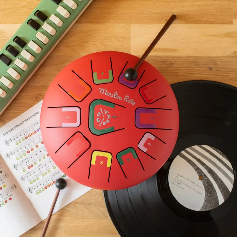 Moulin Roty Les Popipop Tongue Drum Tamburo 11 Note
