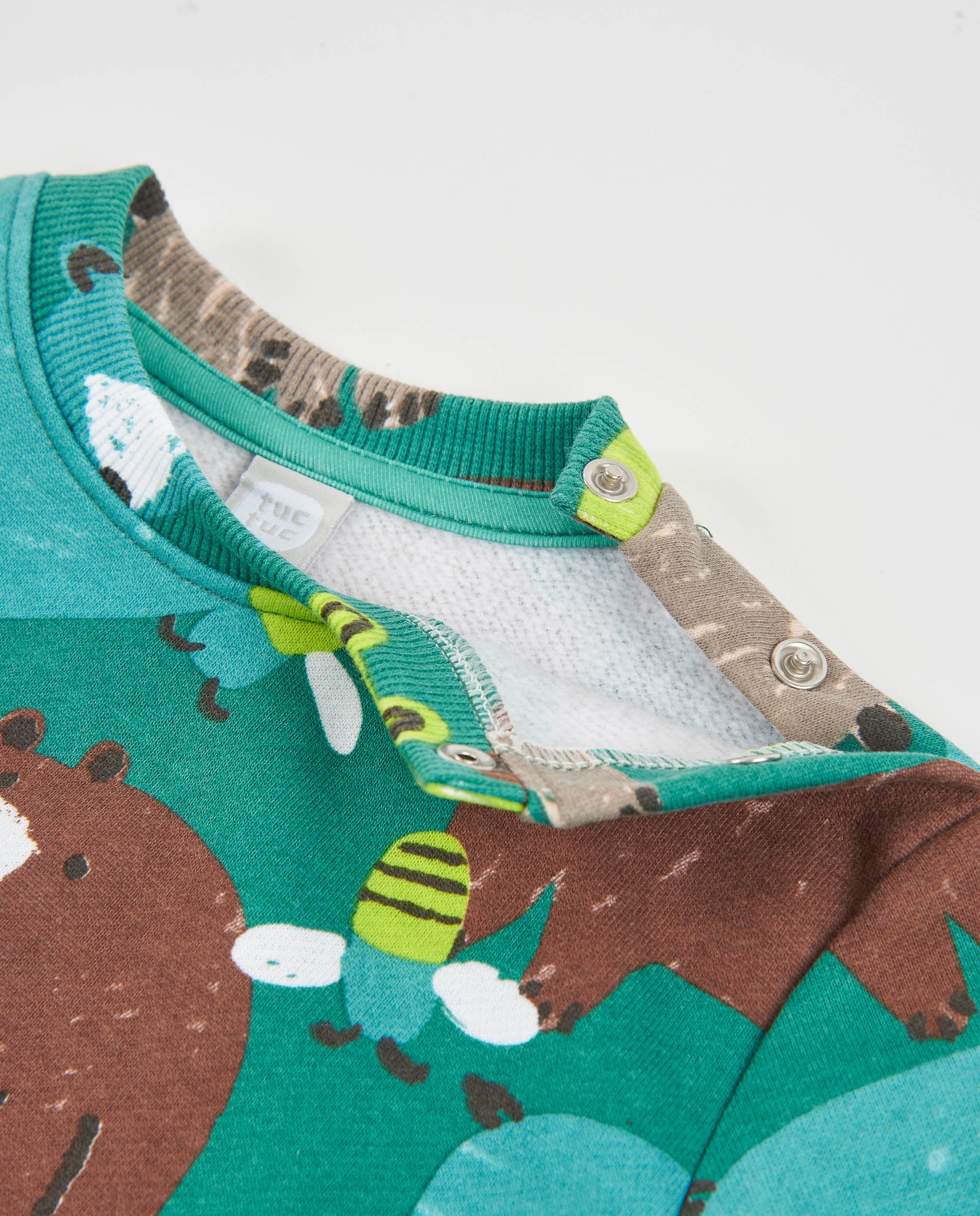 Tuc Tuc Mystic Forest felpa bambino verde stampa orso