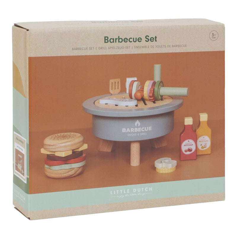 Little Dutch set barbecue legno 34 pezzi bimbi
