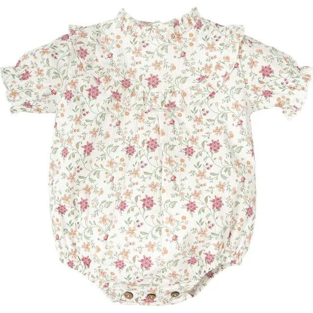 Babidu Secret tutina cotone floreale manica corta