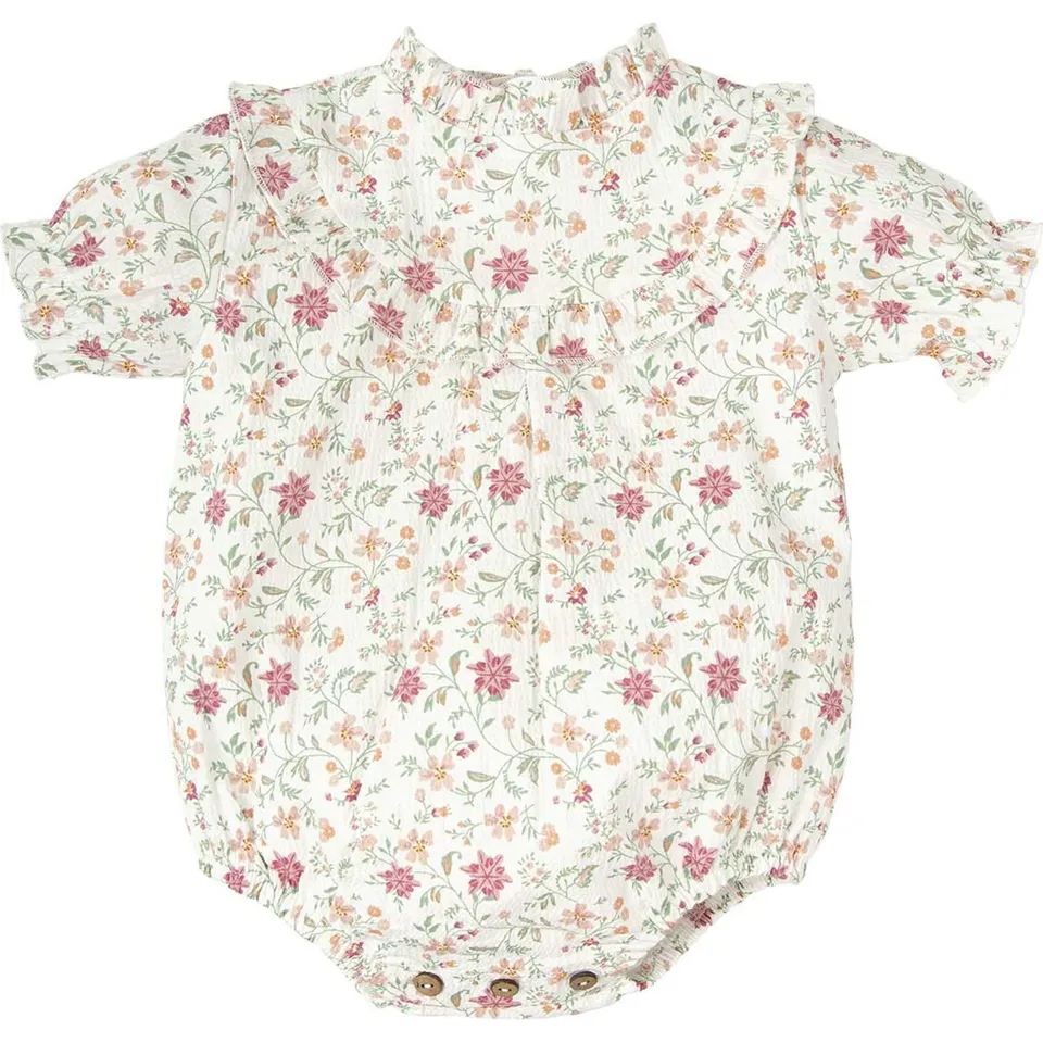 Babidu Secret tutina cotone floreale manica corta