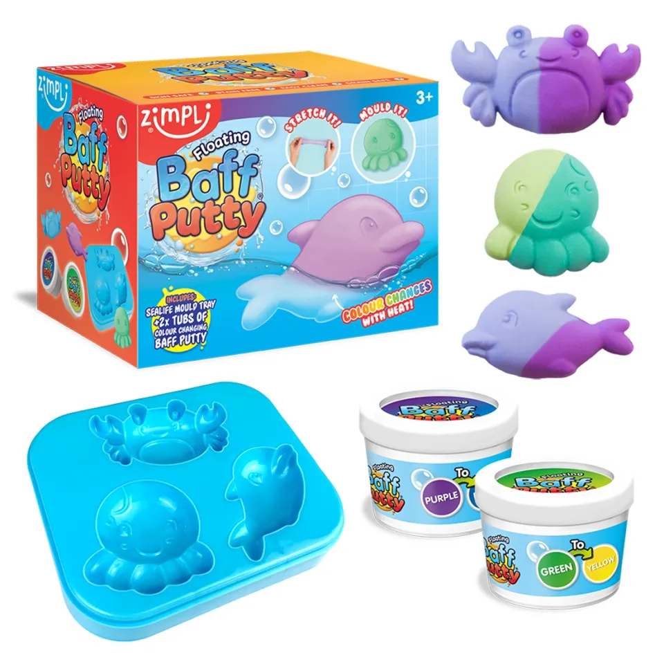 Zimpli Kids Floating Baff Putty pasta bagno cambia colore