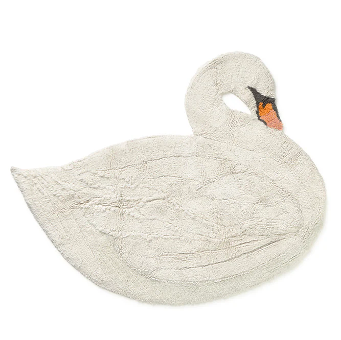 Lorena Canals Swan tappeto sagomato 120 cm lavabile