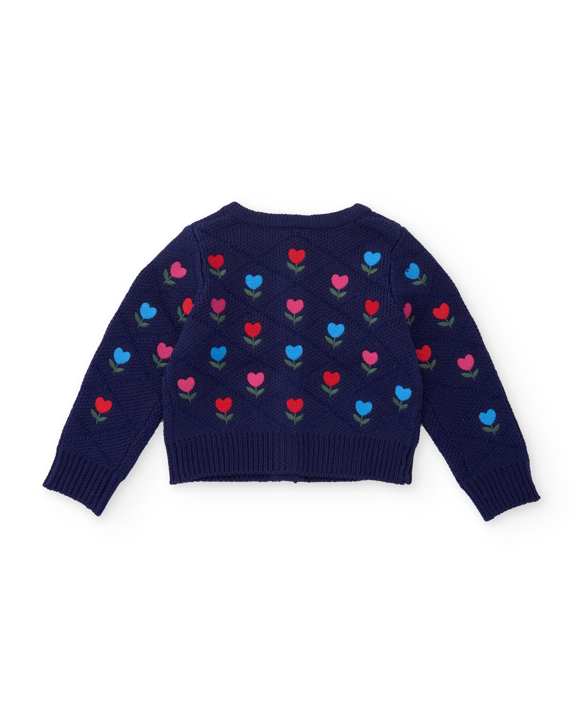 Tuc Tuc Good Wood giacca bimba blu maglia fiori