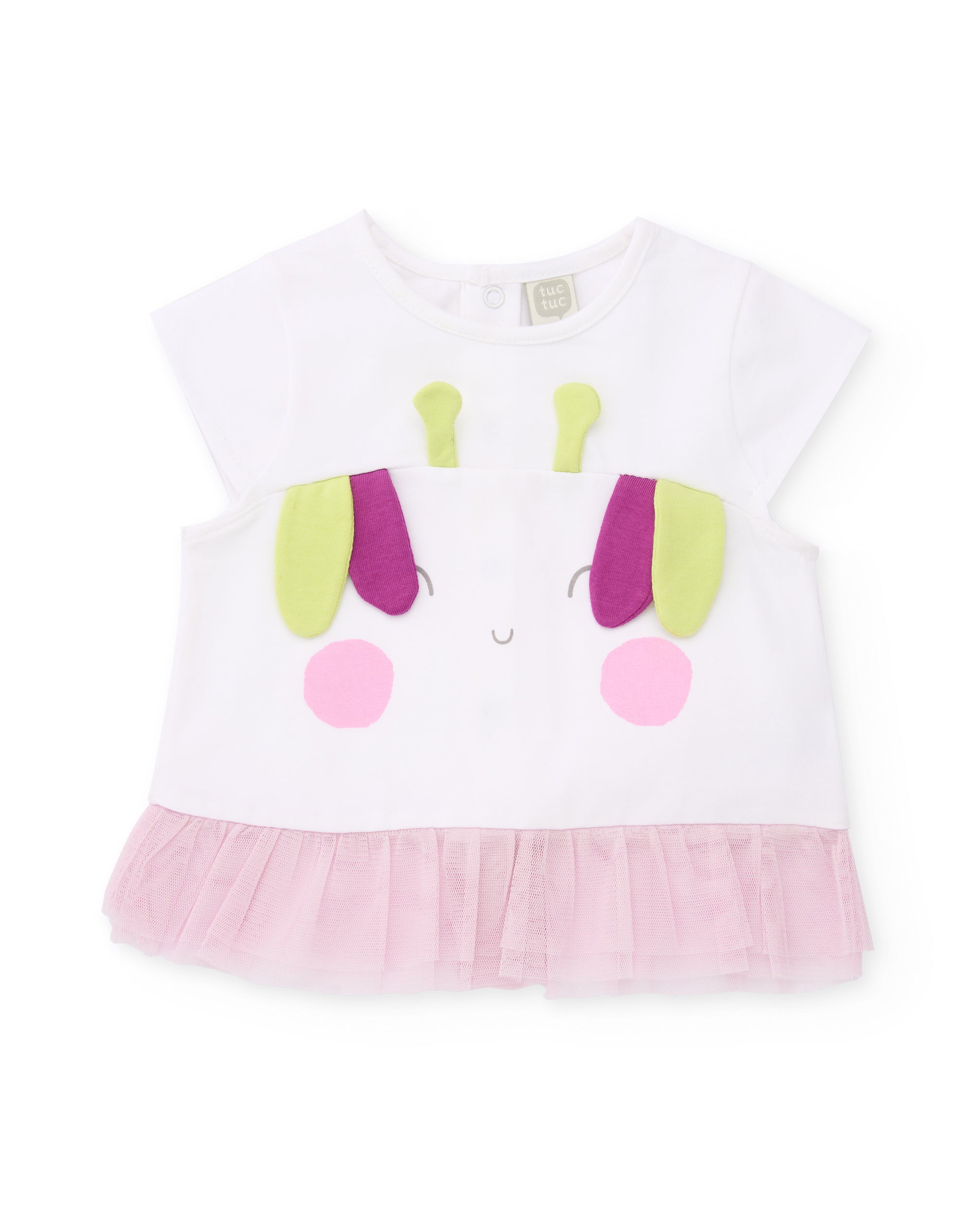 Tuc Tuc set neonata 2 pezzi t-shirt shorts bianco