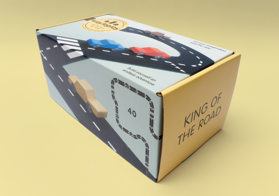 Waytoplay King of the Road pista macchinine 40 pezzi