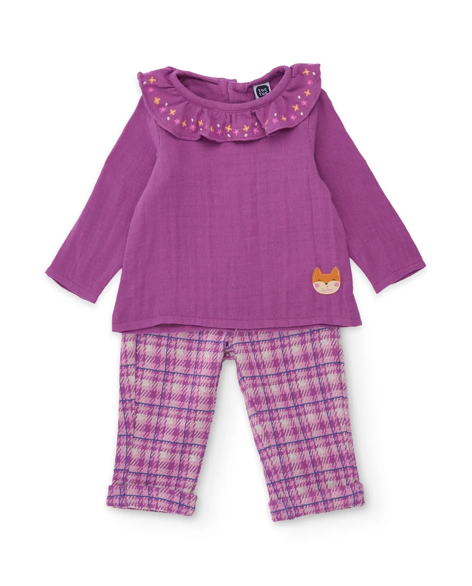 Tuc Tuc Magic Foxy Completo Neonata Viola 2 Pezzi