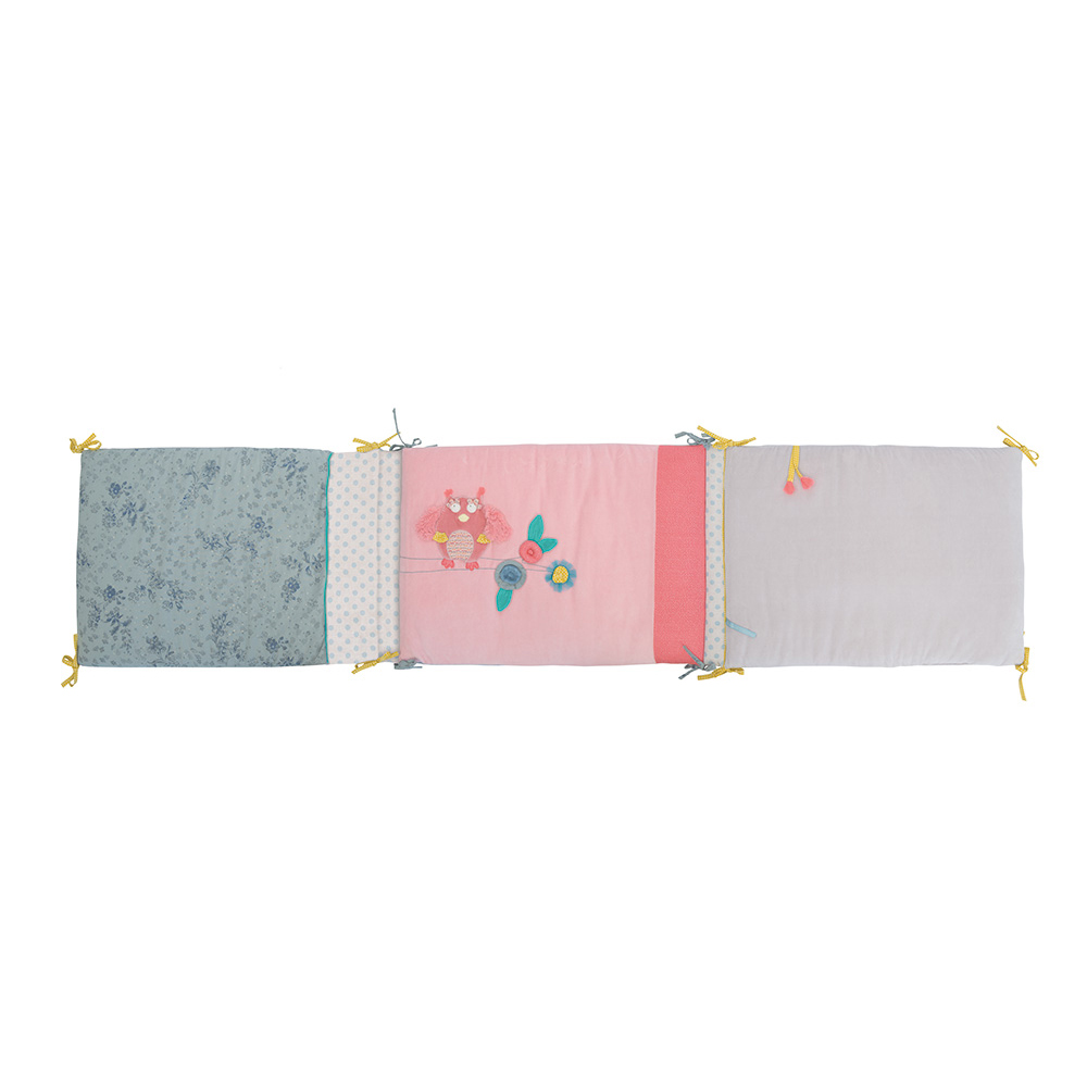 Moulin Roty Mademoiselle paracolpi 190x42 grigio rosa