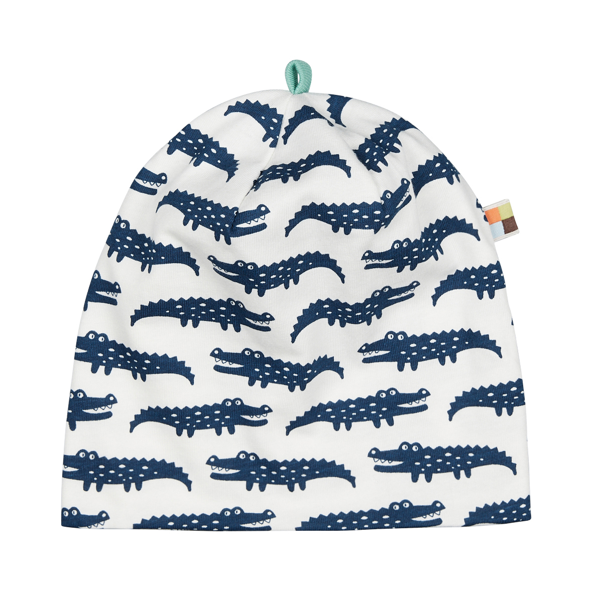 Loud+Proud cappellino coccodrilli blu cotone bio