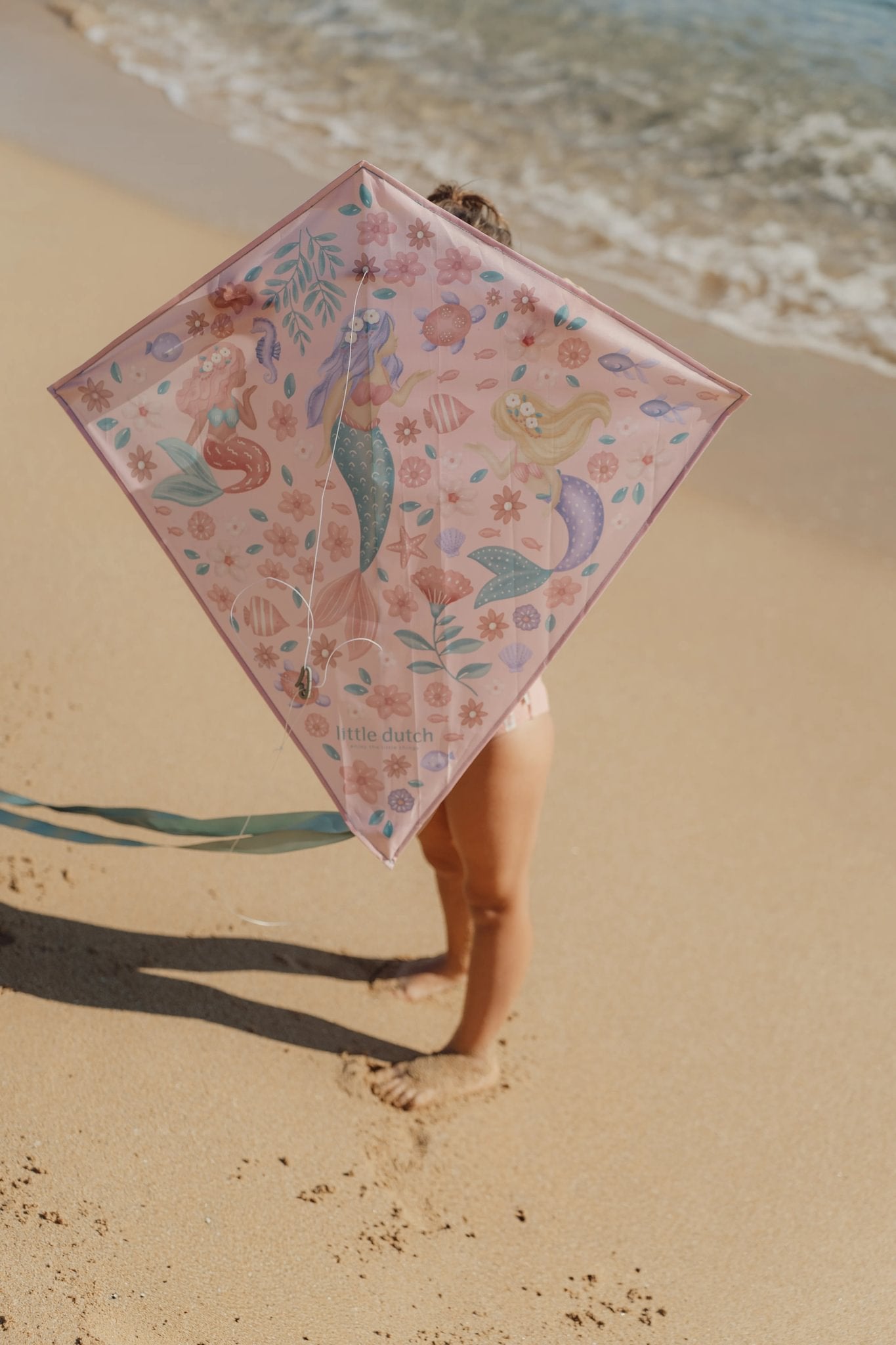 Little Dutch aquilone rosa sirene 65x65 cm