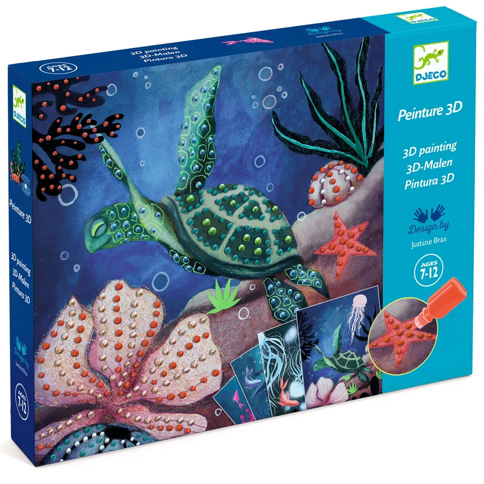 Djeco Peinture Abysses Set Pittura 3D Animali